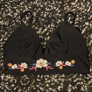 Hollister Floral Bikini Top